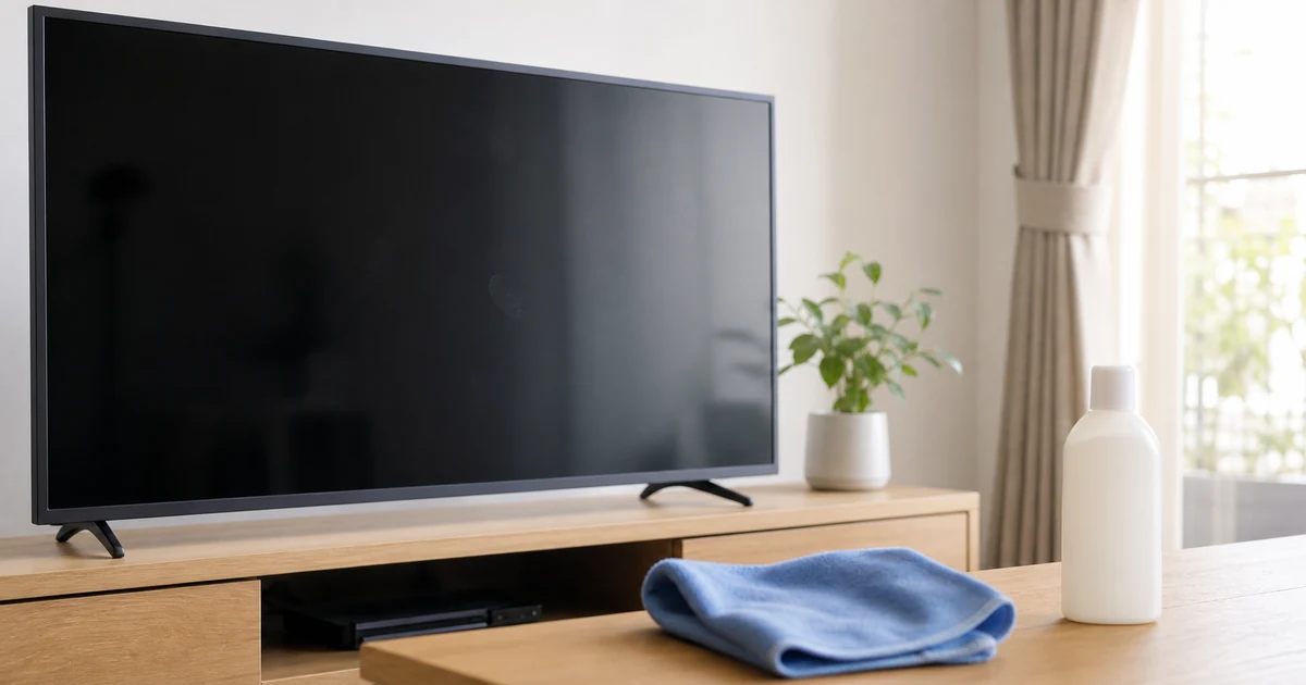 テレビ画面の手垢にウタマロを使う前の確認