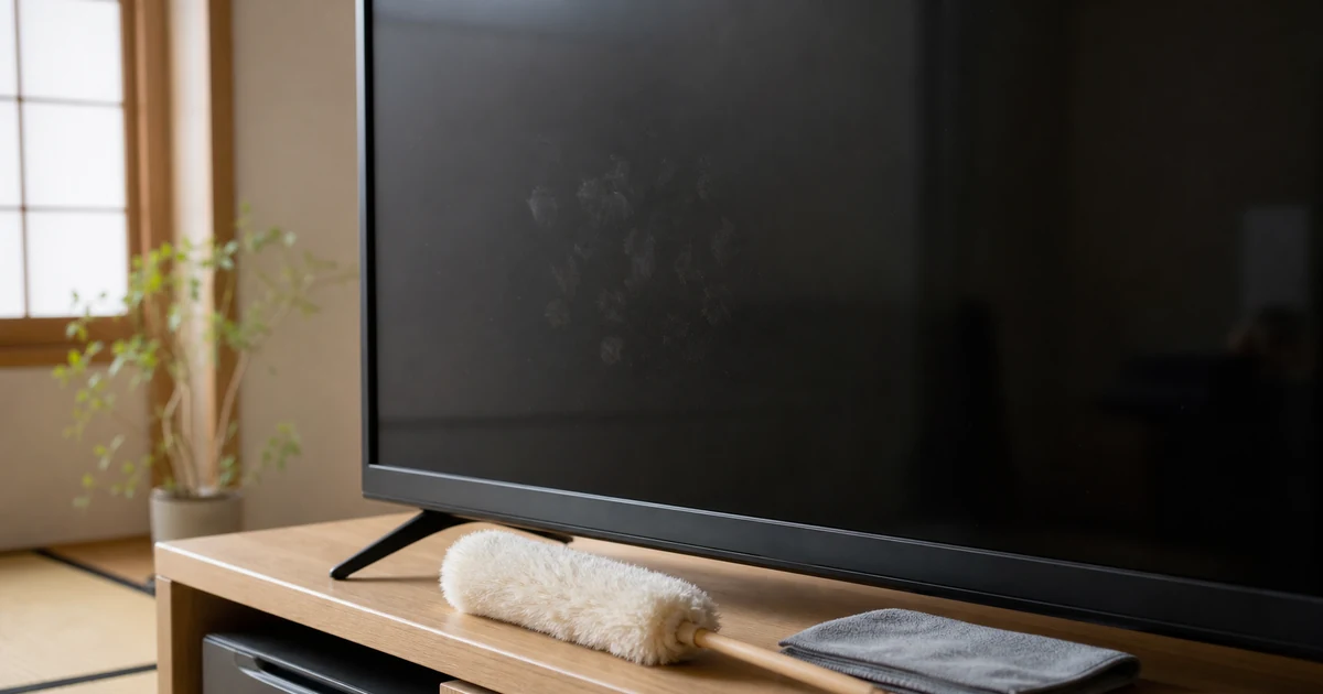 テレビ画面で手垢が目立つ理由