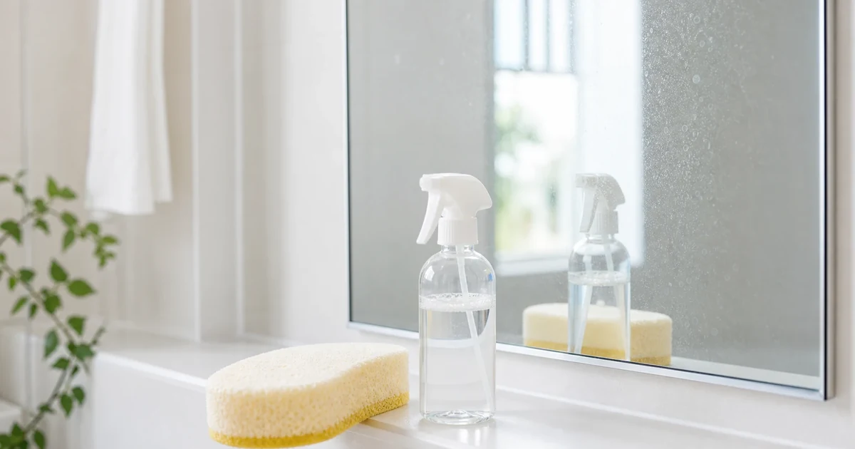 鏡の水垢が取れないときの見極め