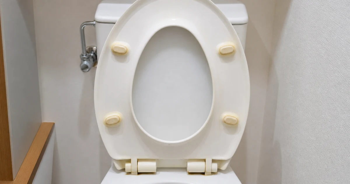 便座裏の黄ばみが出やすい部分