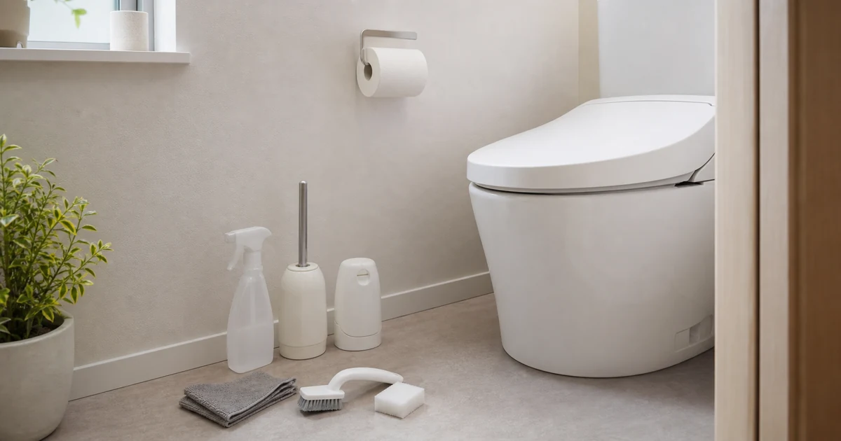 トイレの臭いの原因をチェックする掃除道具