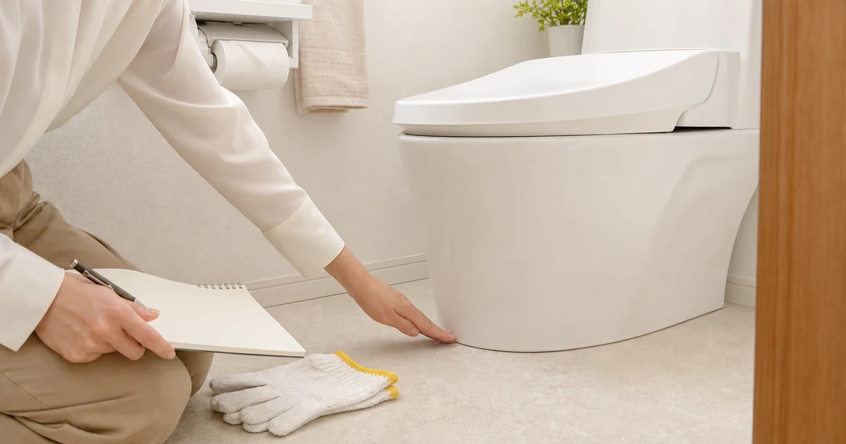 トイレの臭いが取れない時に確認する設備まわり